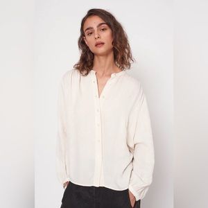 Raquel Allegra White Silk Top